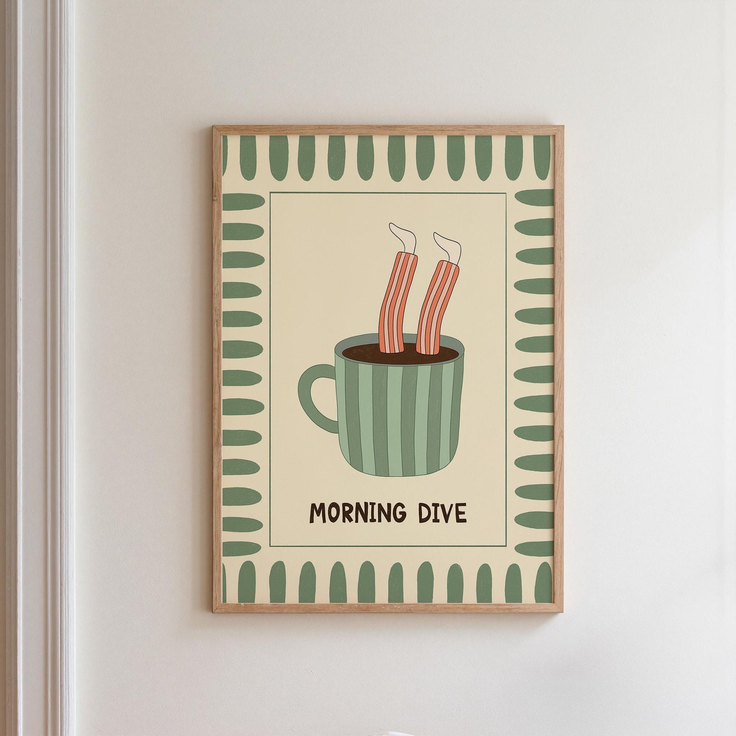 Funny Coffee Poster, Quirky Kitchen Wall Art, Coffee Station Decor, Good Morning Print MR21