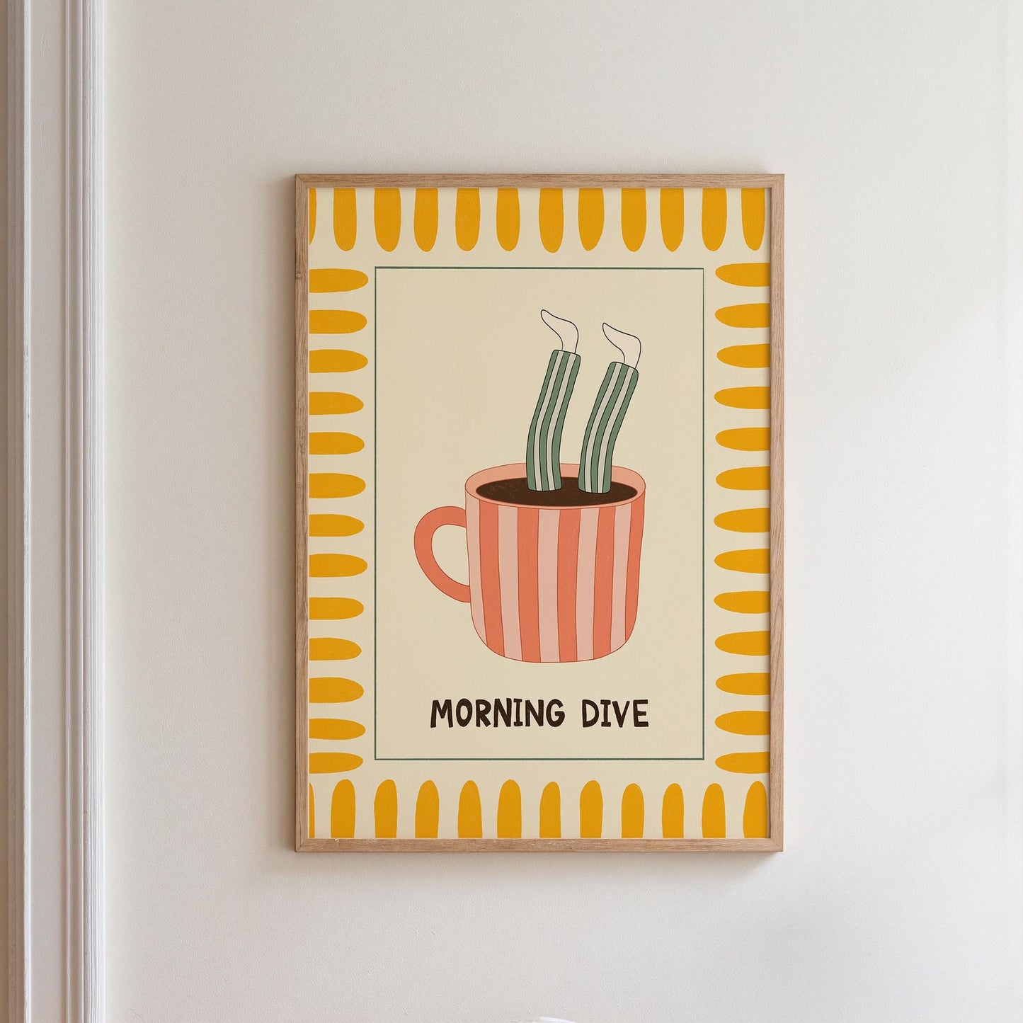 Funny Coffee Poster, Quirky Kitchen Wall Art, Coffee Station Decor, Good Morning Print MR21