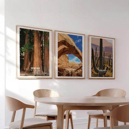 National Park Vintage Poster Set – Retro Travel Prints