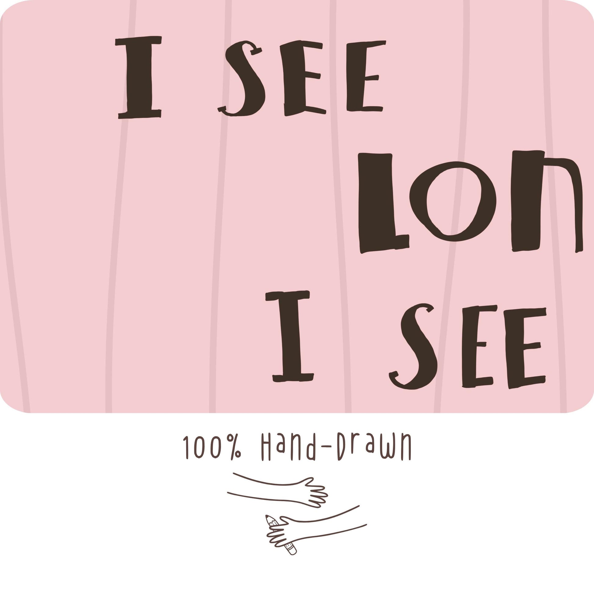 I See London I See France Print, Funny Bathroom Art, Striped Cheeky Decor MR97