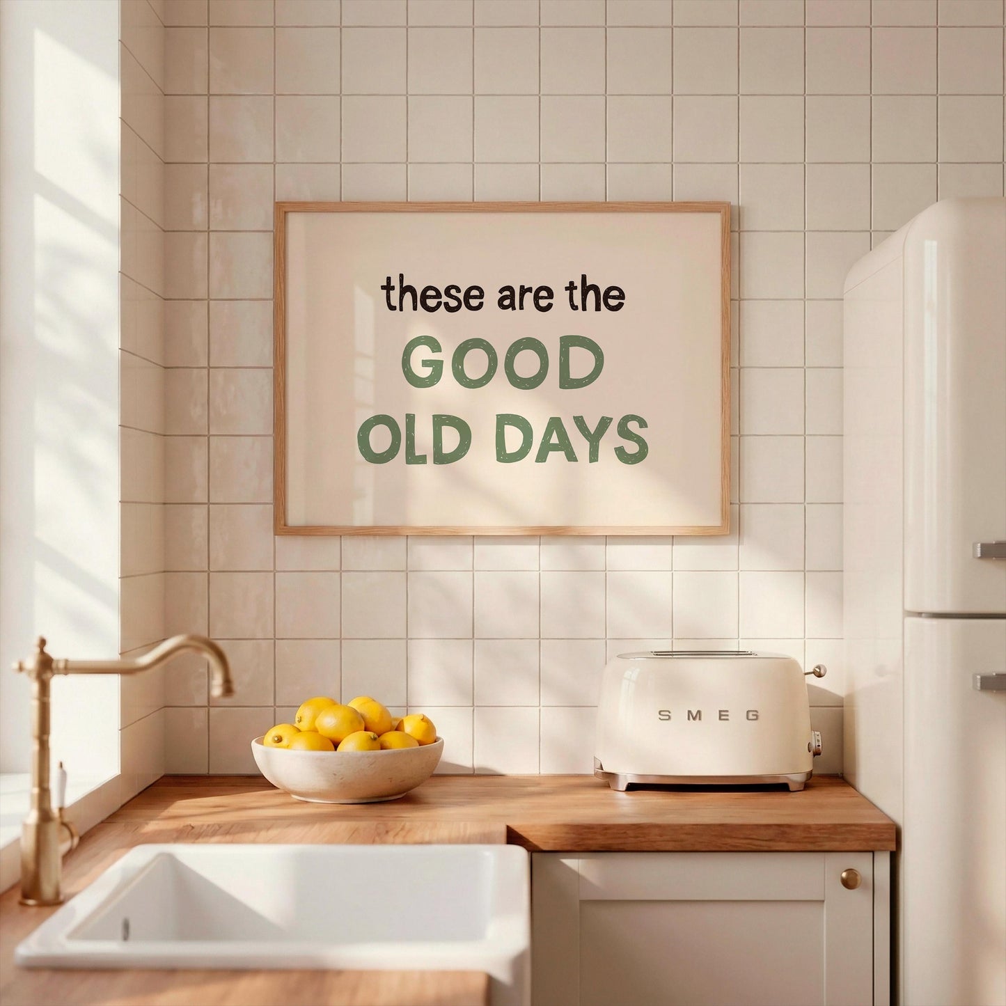Retro Mid-Century Quote Print – Hand-Drawn Wall Art Poster (Unframed) MR44