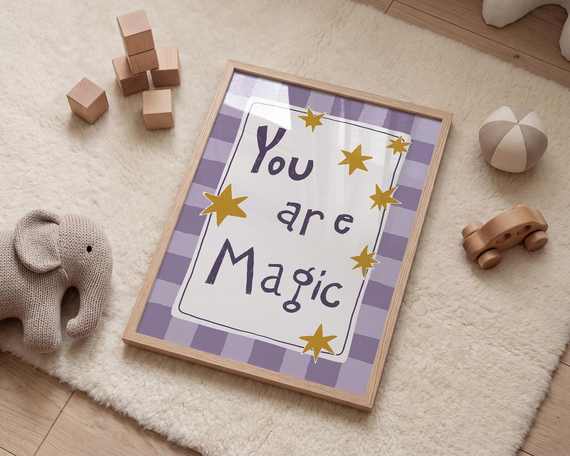 You Are Magic Print, Nursery Wall Art, Playroom Wall Art, Kids Room Decor (MR100)