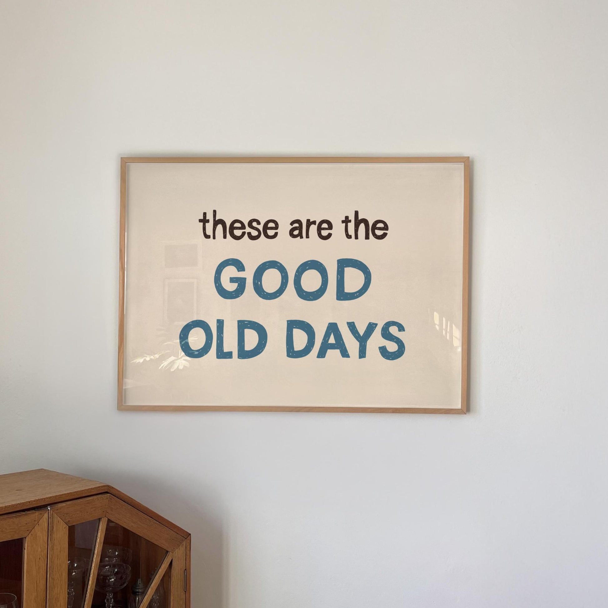 Retro Mid-Century Quote Print – Hand-Drawn Wall Art Poster (Unframed) MR44