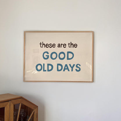 Retro Mid-Century Quote Print – Hand-Drawn Wall Art Poster (Unframed) MR44
