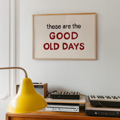Retro Mid-Century Quote Print – Hand-Drawn Wall Art Poster (Unframed) MR44
