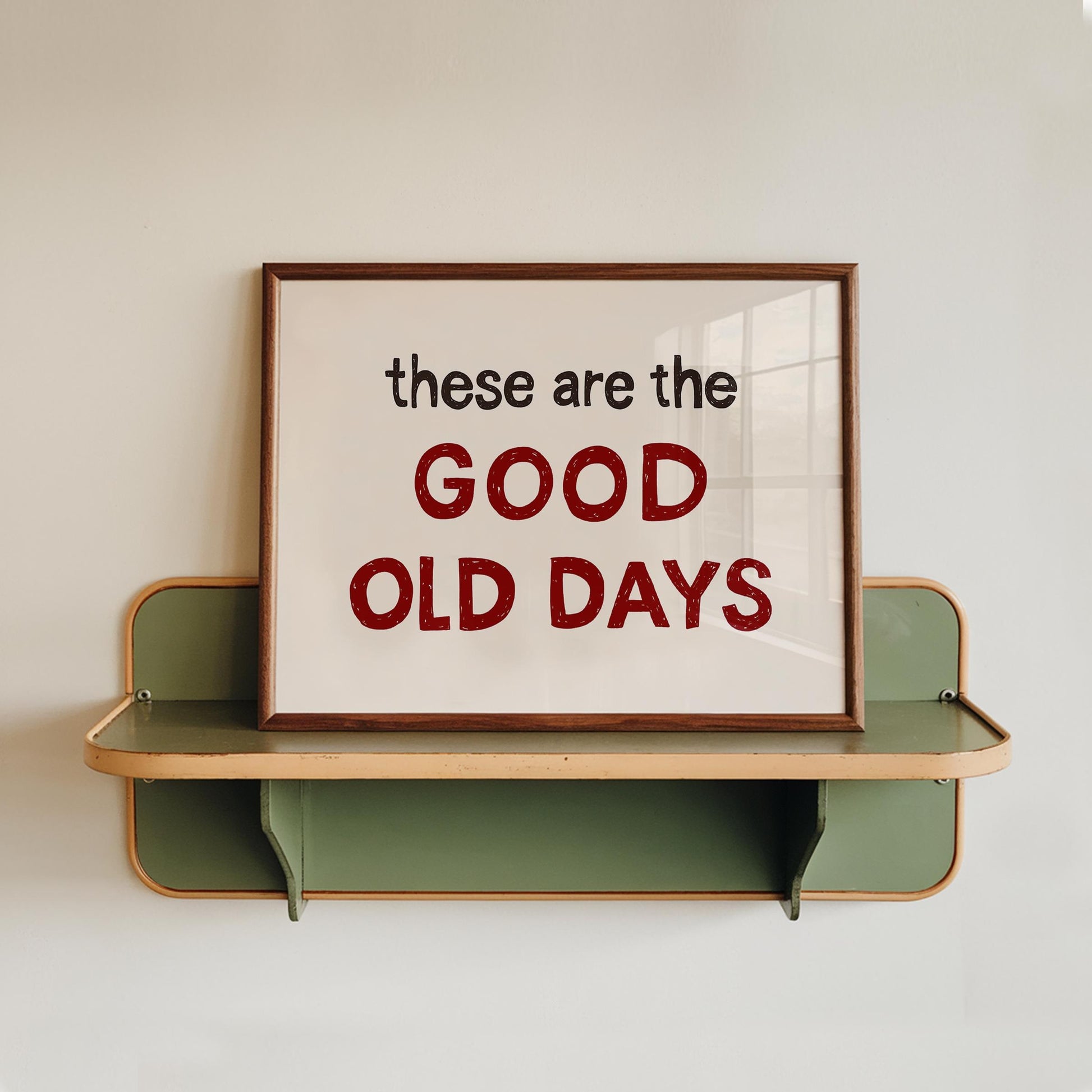 Retro Mid-Century Quote Print – Hand-Drawn Wall Art Poster (Unframed) MR44