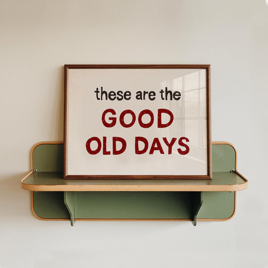 Retro Mid-Century Quote Print – Hand-Drawn Wall Art Poster (Unframed) MR44