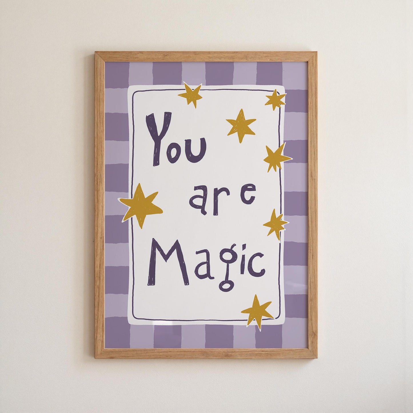 You Are Magic Print, Nursery Wall Art, Playroom Wall Art, Kids Room Decor (MR100)
