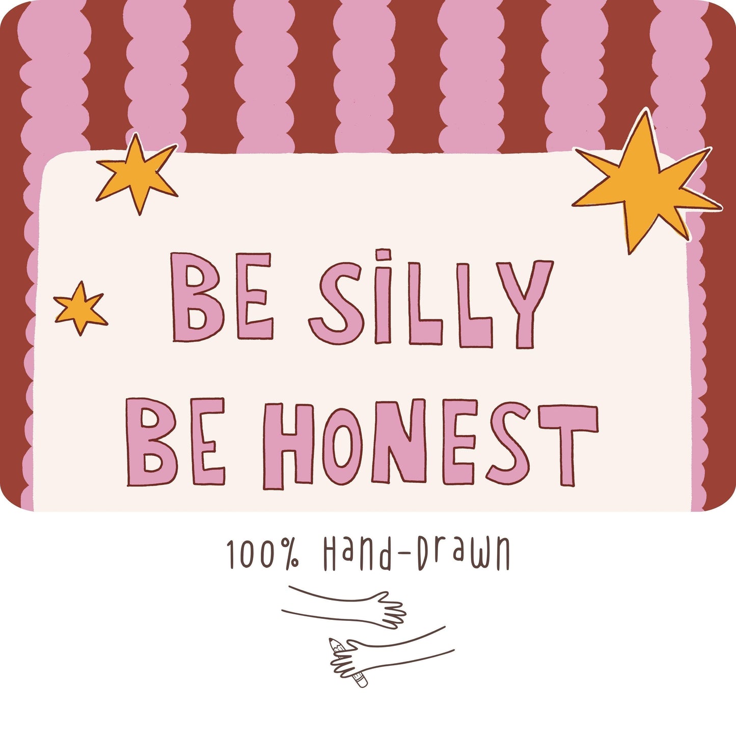 Be Silly Be Honest Be Kind Poster, Kids Room Wall Art, Playroom Decor, Classroom Quote Print (MR119)