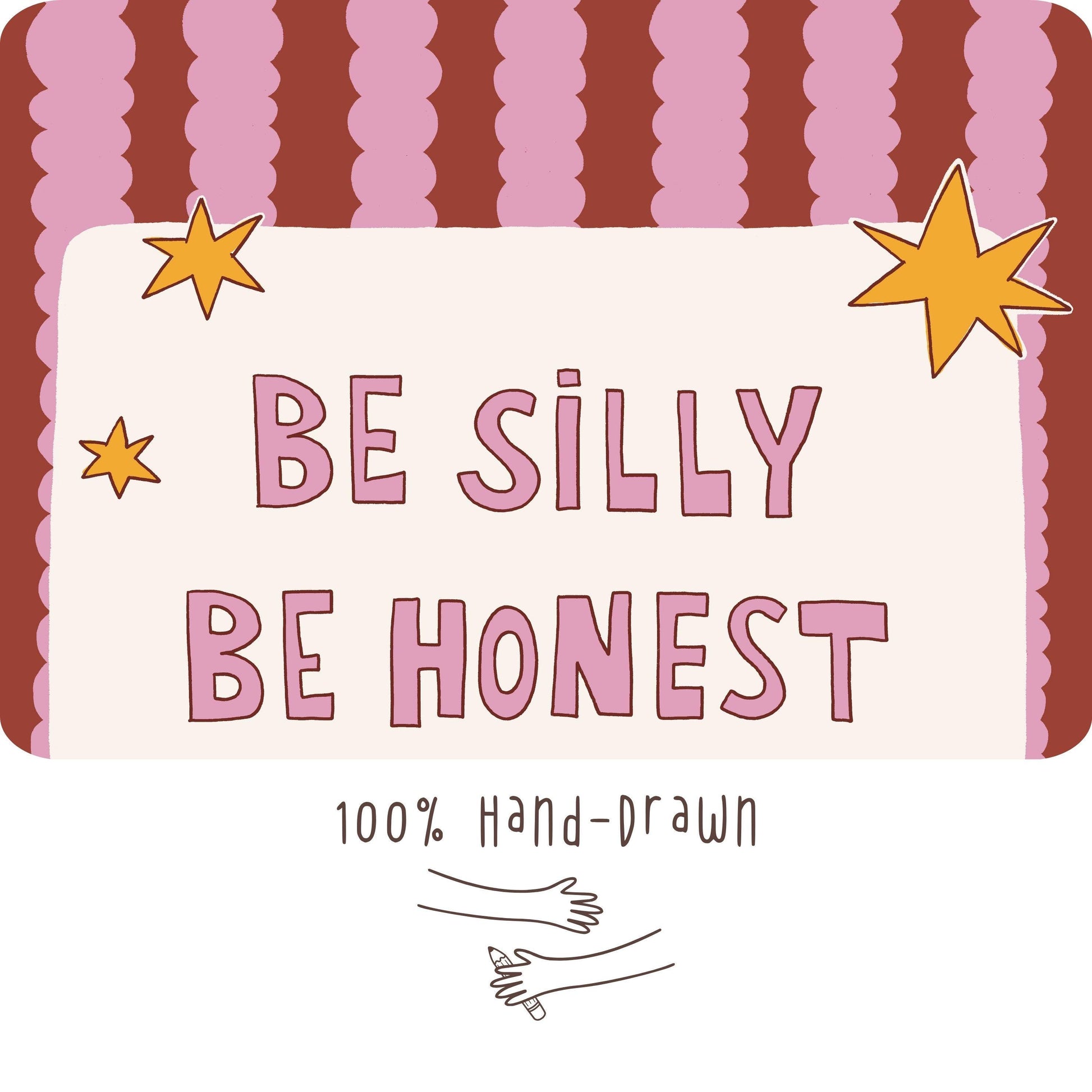 Be Silly Be Honest Be Kind Poster, Kids Room Wall Art, Playroom Decor, Classroom Quote Print (MR119)