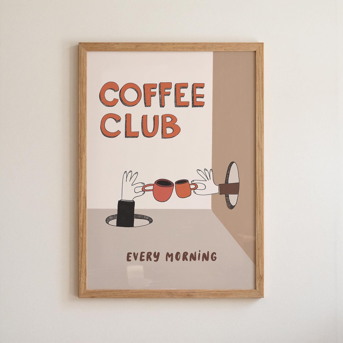 Coffee Wall Art, Bar Sign, Coffee Club Print, Kitchen Decor, Coffee Lover Gift (MR122)