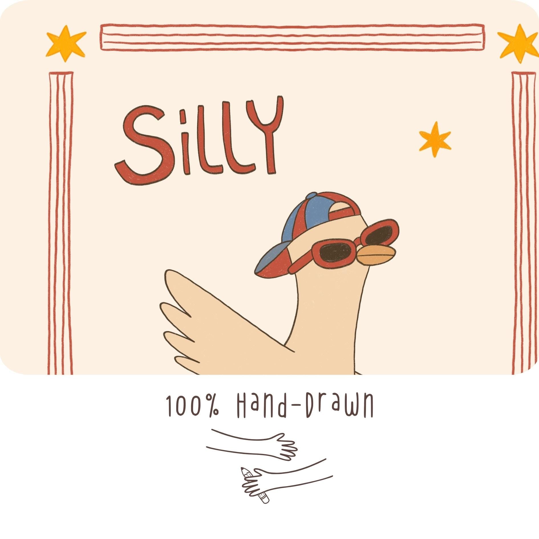 Playroom Wall Art, Nursery Decor, Silly Goose, You Are Magic, Snug Bug, Kids Room Print Set of 3 (ST5)