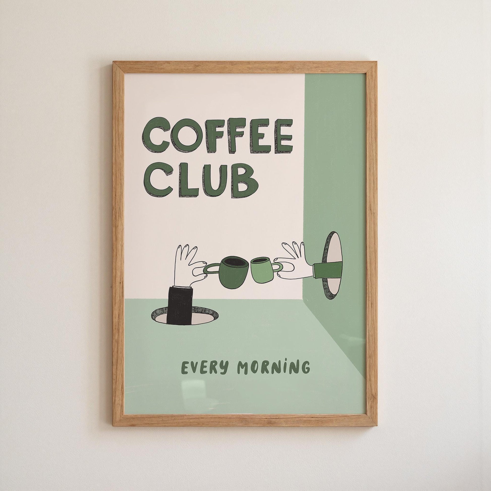 Coffee Wall Art, Bar Sign, Coffee Club Print, Kitchen Decor, Coffee Lover Gift (MR122)