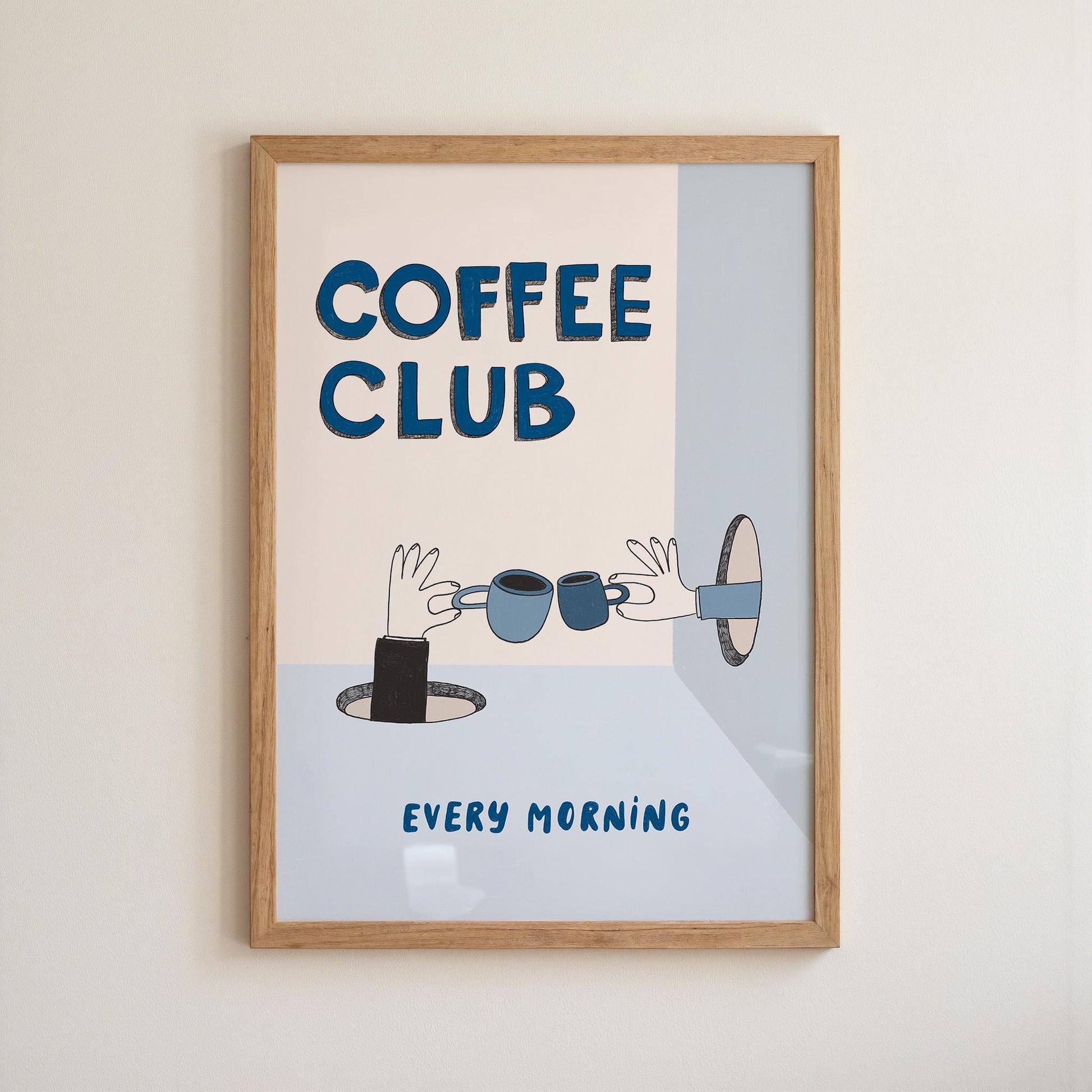 Coffee Wall Art, Bar Sign, Coffee Club Print, Kitchen Decor, Coffee Lover Gift (MR122)