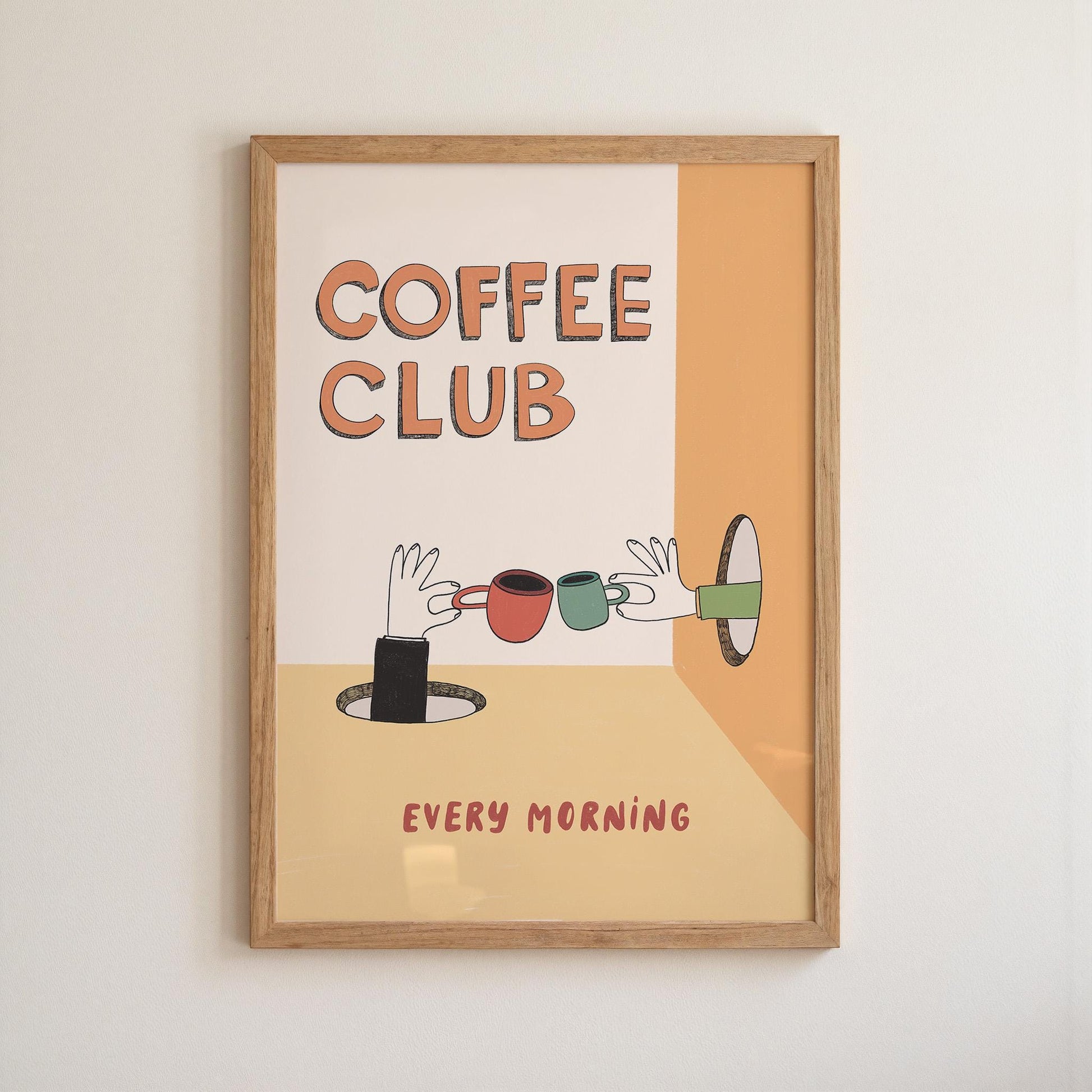 Coffee Wall Art, Bar Sign, Coffee Club Print, Kitchen Decor, Coffee Lover Gift (MR122)