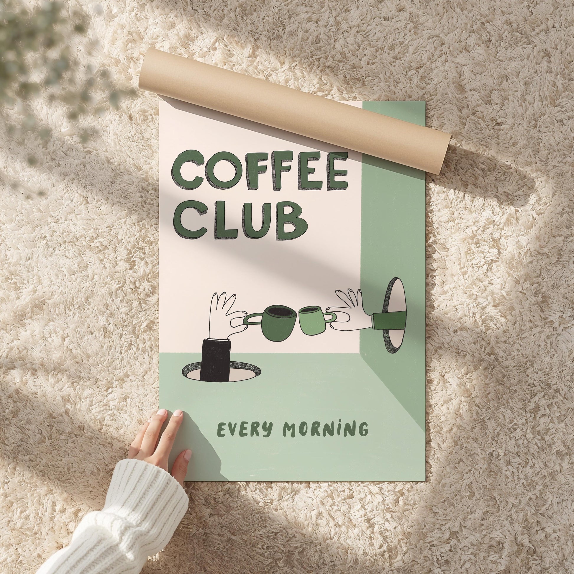Coffee Wall Art, Bar Sign, Coffee Club Print, Kitchen Decor, Coffee Lover Gift (MR122)