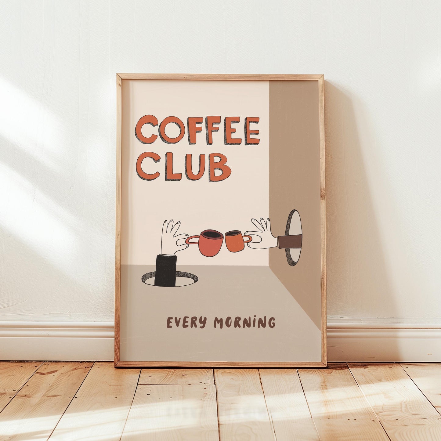 Coffee Wall Art, Bar Sign, Coffee Club Print, Kitchen Decor, Coffee Lover Gift (MR122)