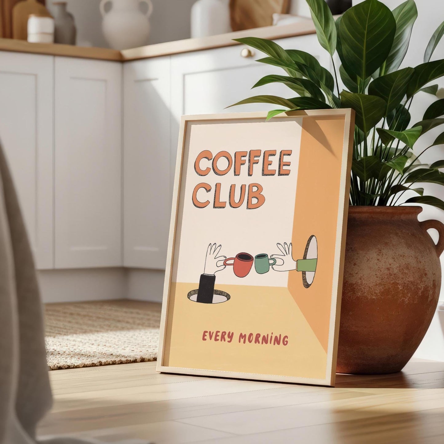 Coffee Wall Art, Bar Sign, Coffee Club Print, Kitchen Decor, Coffee Lover Gift (MR122)