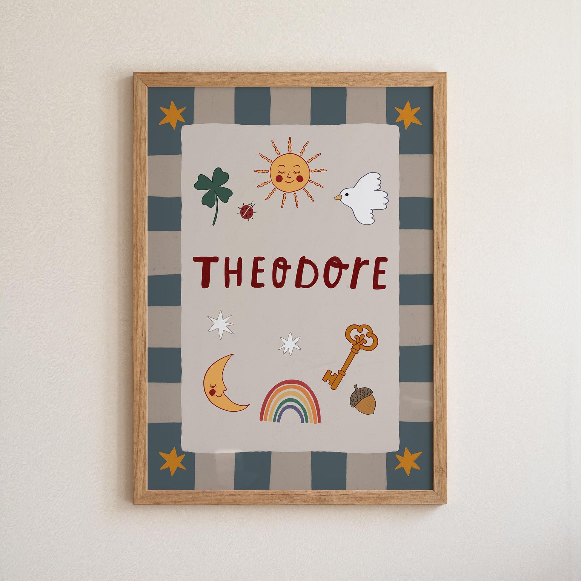 Personalized Name Print, Baby Name Sign, Nursery Wall Art, Kids Room Decor MR135