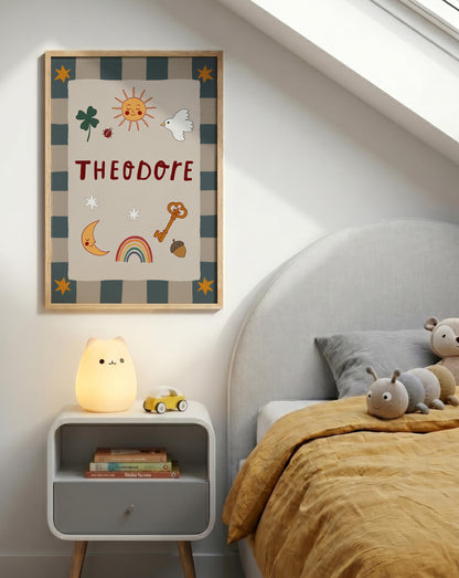 Personalized Name Print, Baby Name Sign, Nursery Wall Art, Kids Room Decor MR135