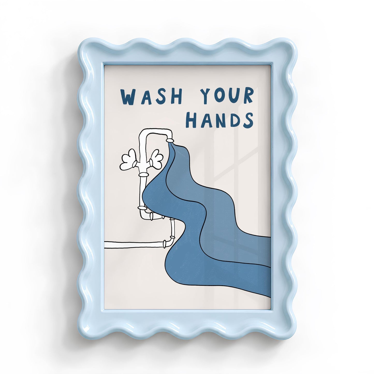 Wash Your Hands Bathroom Wall Art, Funny Funky Kids Print, Dopamine Decor MR142 — poster 4