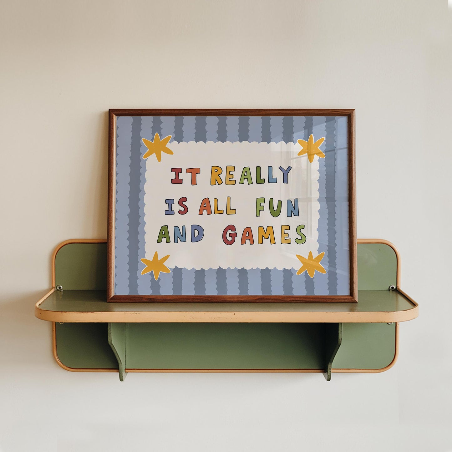 Playroom Wall Art, It Really Is All Fun and Games, Colorful Typography Print (MR145) — poster 16