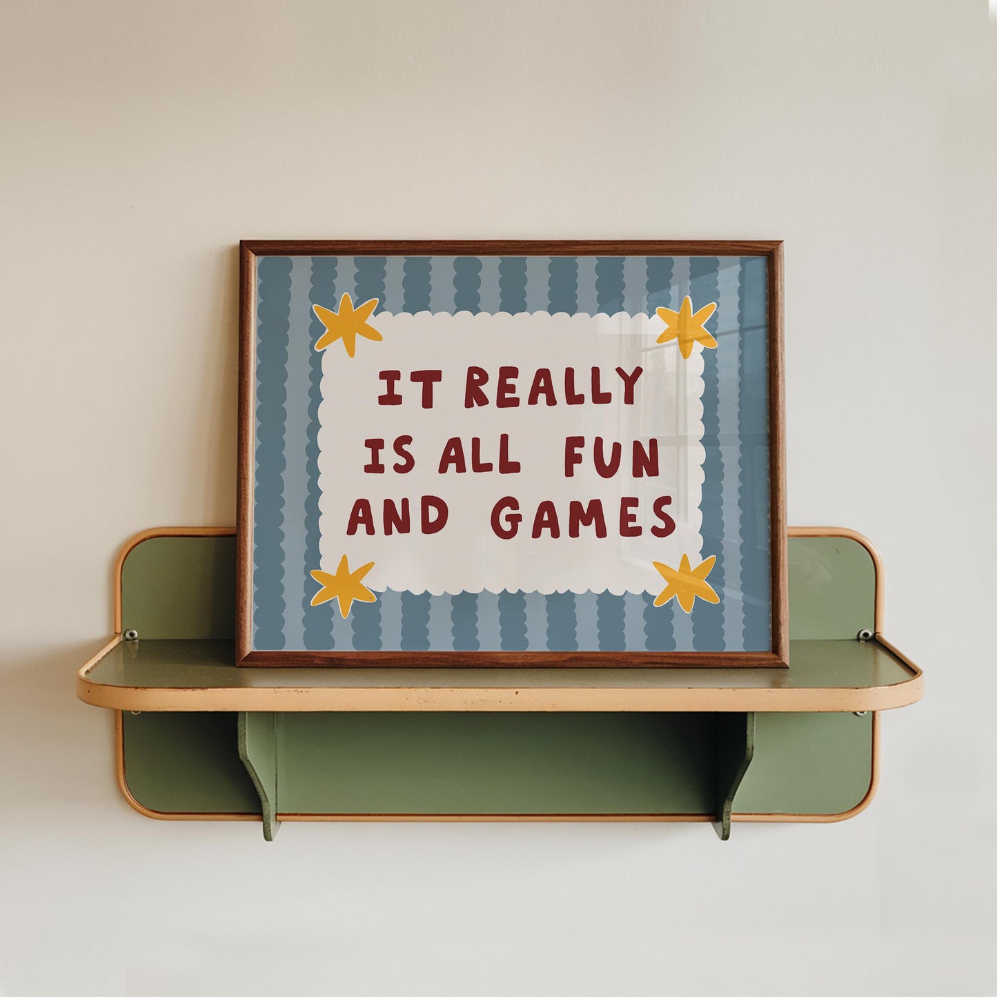 Playroom Wall Art, It Really Is All Fun and Games, Colorful Typography Print (MR145) — poster 15