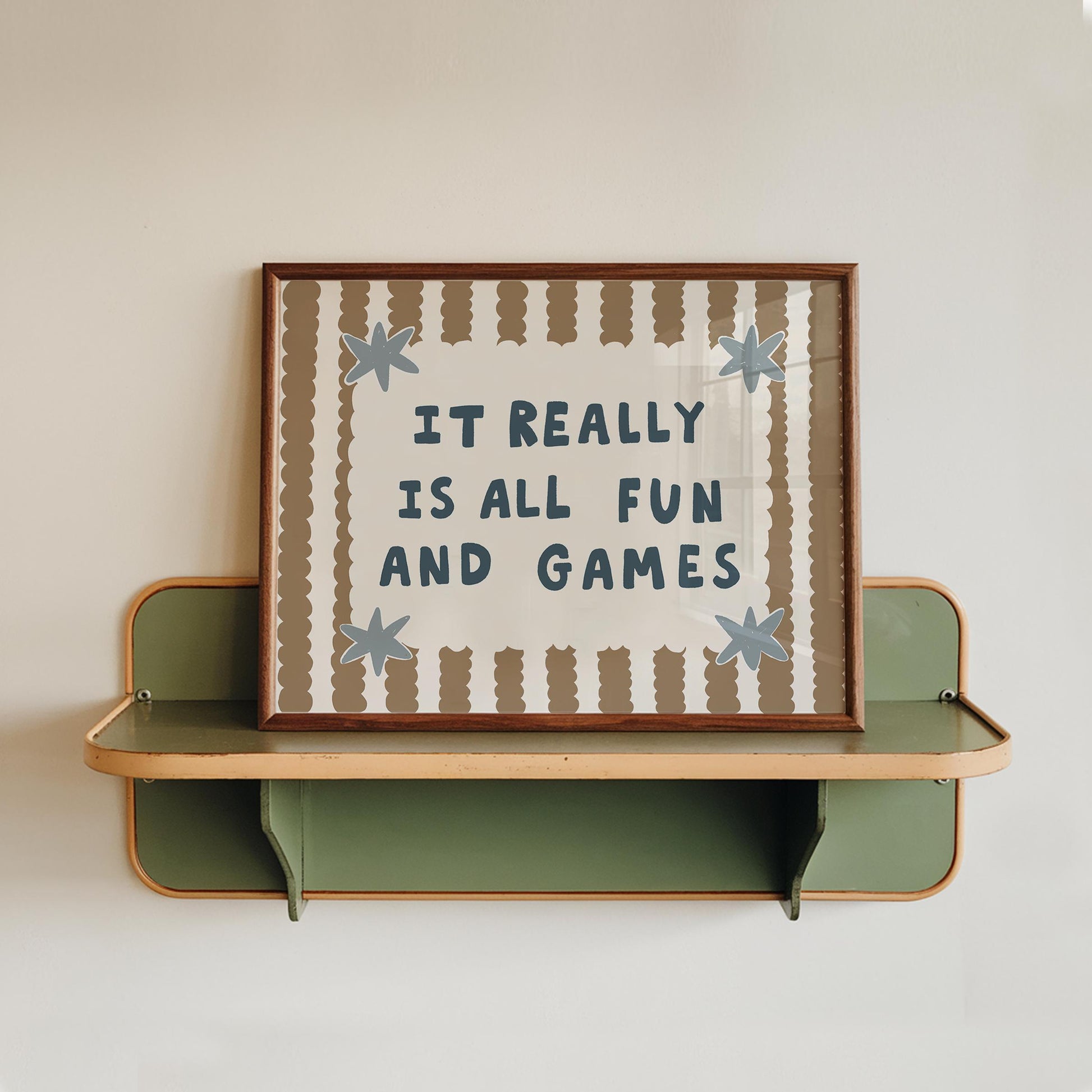 Playroom Wall Art, It Really Is All Fun and Games, Colorful Typography Print (MR145) — poster 17