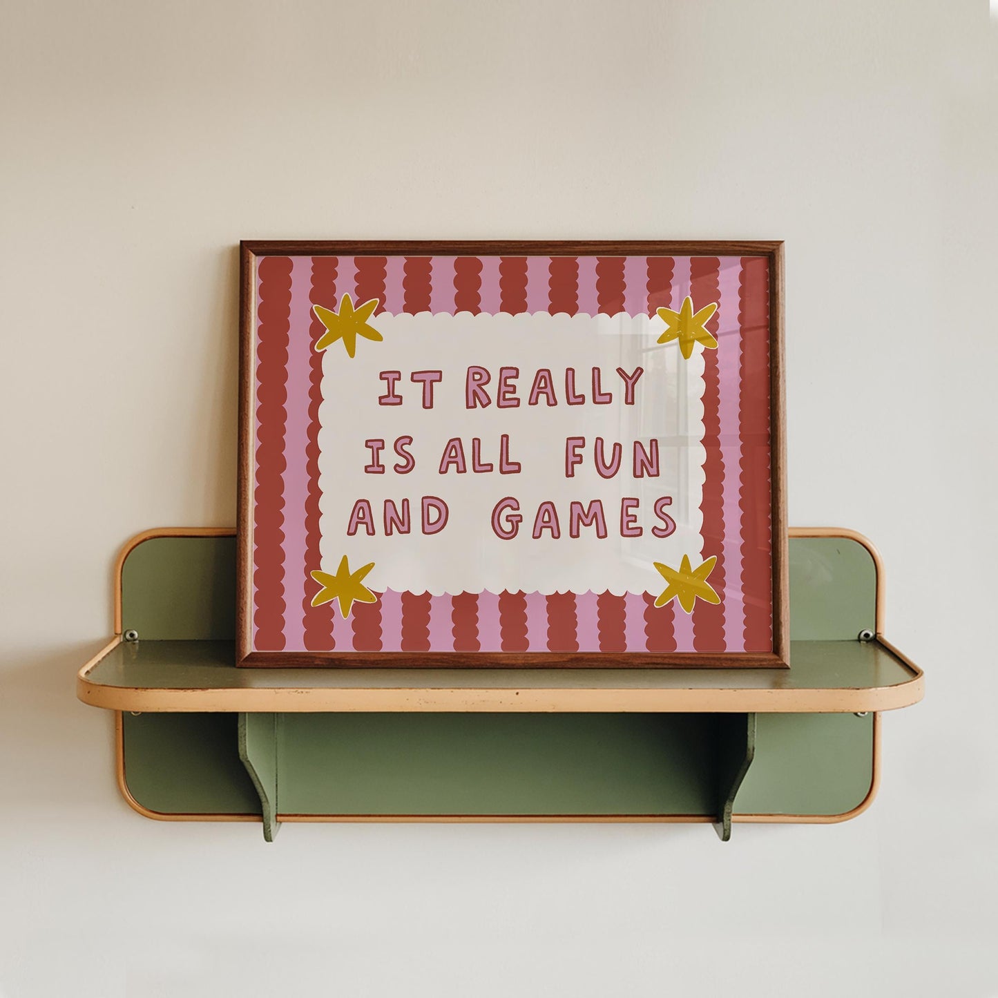 Playroom Wall Art, It Really Is All Fun and Games, Colorful Typography Print (MR145) — poster 14