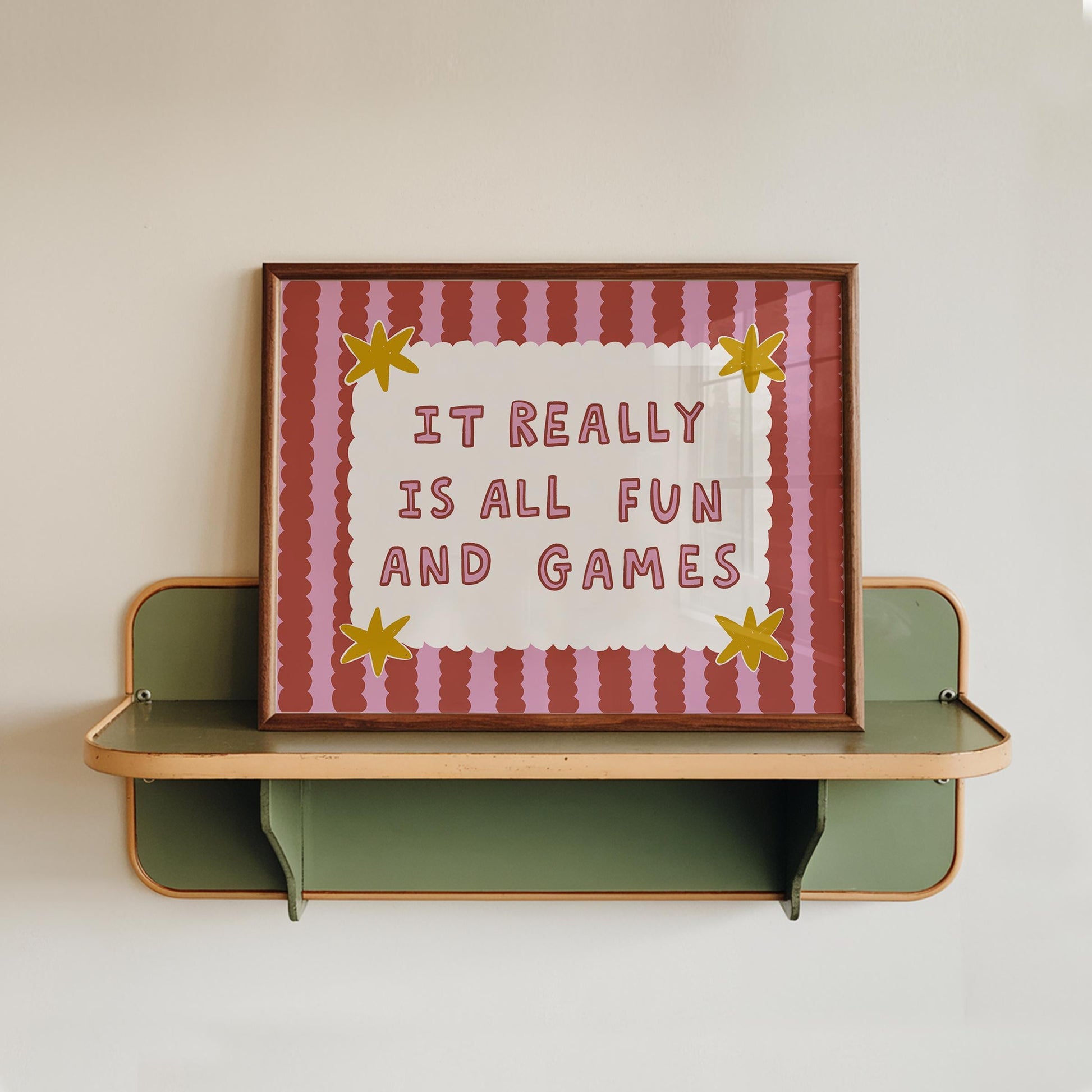 Playroom Wall Art, It Really Is All Fun and Games, Colorful Typography Print (MR145) — poster 14