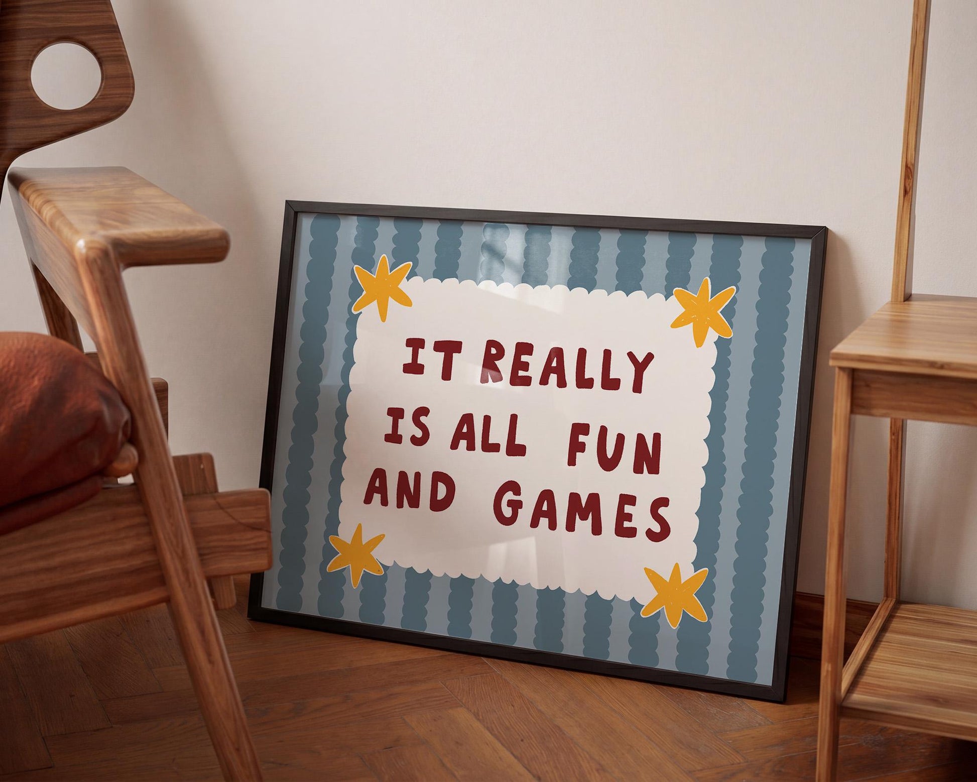 Playroom Wall Art, It Really Is All Fun and Games, Colorful Typography Print (MR145) — poster 6
