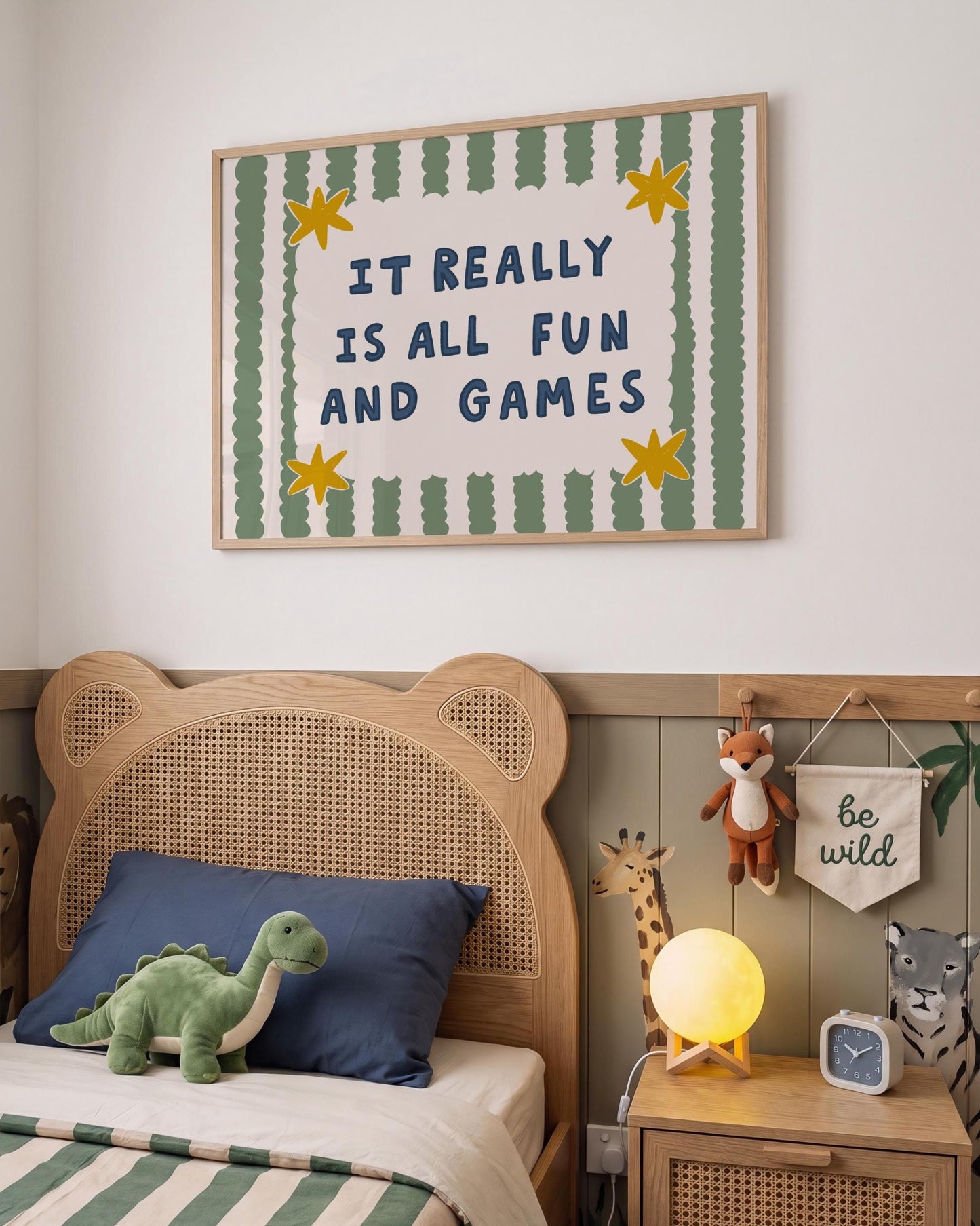 Playroom Wall Art, It Really Is All Fun and Games, Colorful Typography Print (MR145) — poster 8