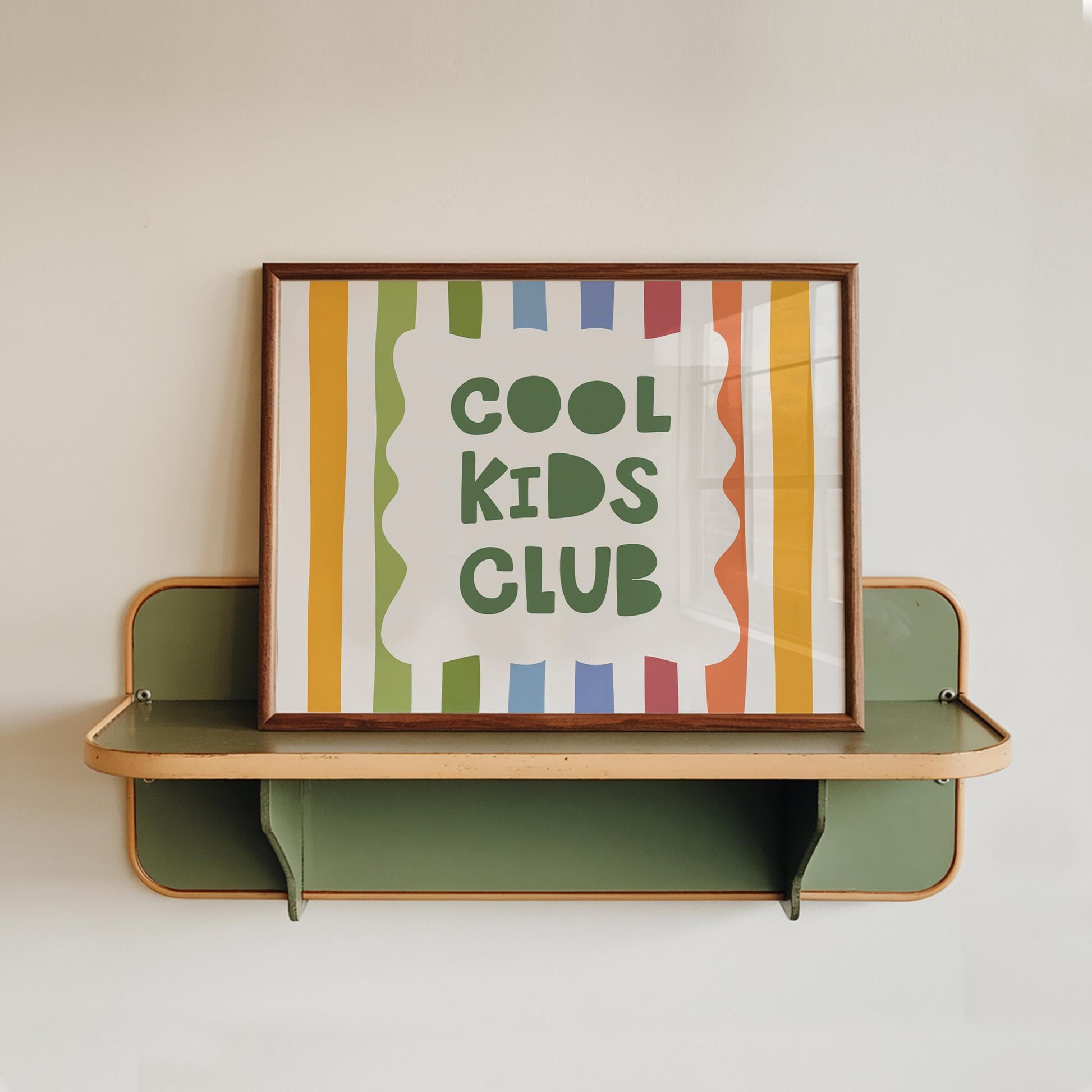 Cool Kids Club Wall Art, Striped Playroom Poster, Kids Room Decor MR128 — poster 15