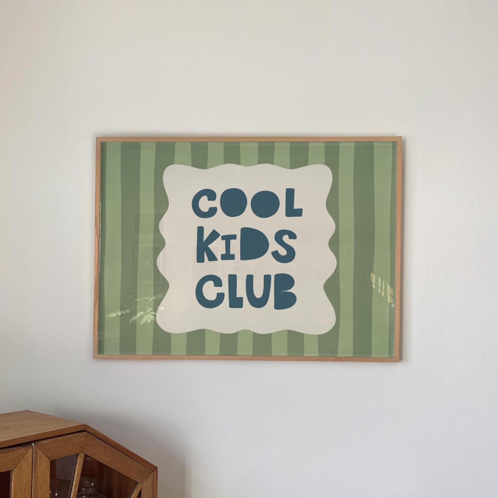 Cool Kids Club Wall Art, Striped Playroom Poster, Kids Room Decor MR128 — poster 4