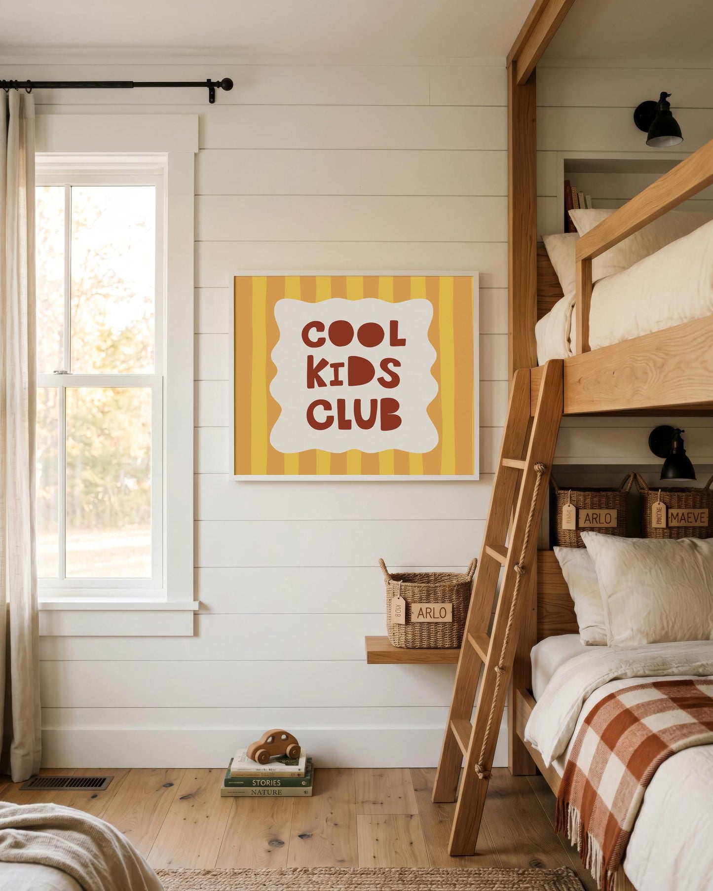 Cool Kids Club Wall Art, Striped Playroom Poster, Kids Room Decor MR128 — poster 3