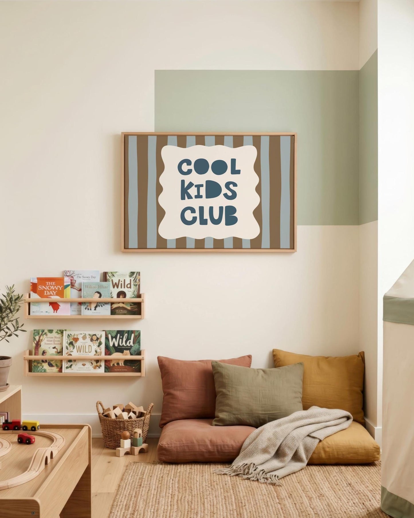 Cool Kids Club Wall Art, Striped Playroom Poster, Kids Room Decor MR128 — poster 5