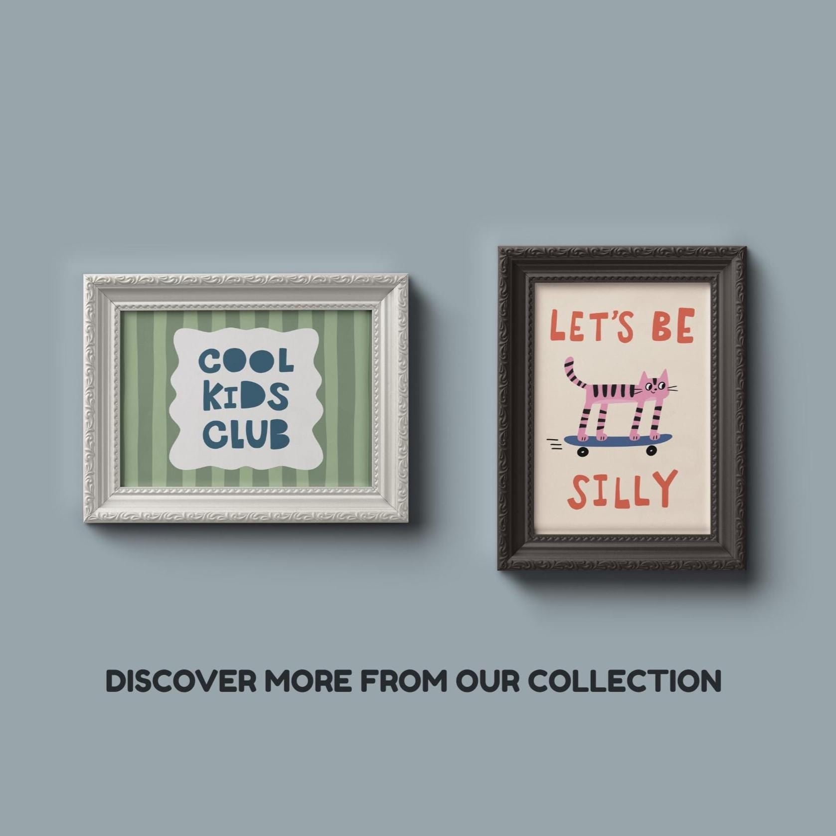 Cool Kids Club Wall Art, Striped Playroom Poster, Kids Room Decor MR128 — poster 9