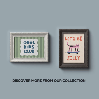 Cool Kids Club Wall Art, Striped Playroom Poster, Kids Room Decor MR128 — poster 9