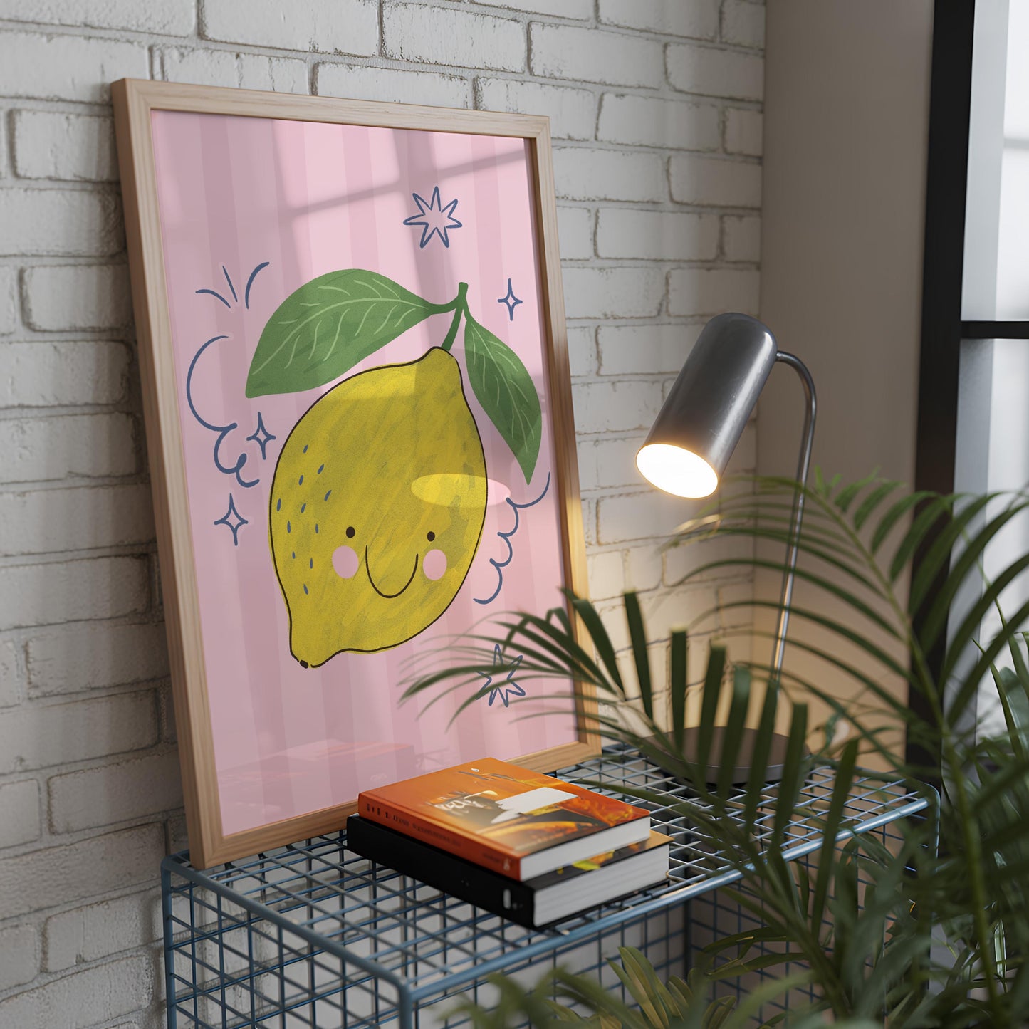 Lemon Wall Art, Fruit Poster, Kitchen Print, Kids Room Decor, Whimsical Citrus Artwork (MR88) — poster 6