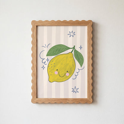Lemon Wall Art, Fruit Poster, Kitchen Print, Kids Room Decor, Whimsical Citrus Artwork (MR88) — poster 5
