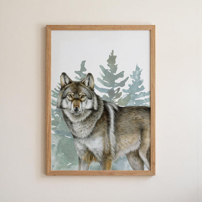 Woodland Animal Prints, Nursery Wall Art, Woodland Nursery Decor (Set of 3) N247 — poster 10