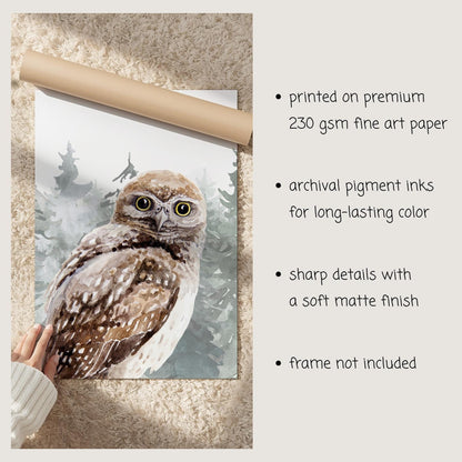 Woodland Animal Prints, Nursery Wall Art, Woodland Nursery Decor (Set of 3) N247 — poster 7