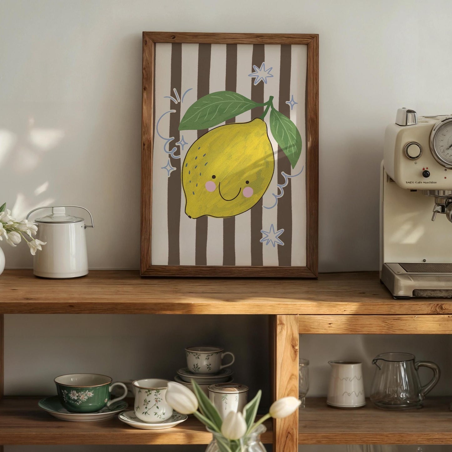 Lemon Wall Art, Fruit Poster, Kitchen Print, Kids Room Decor, Whimsical Citrus Artwork (MR88) — poster 4
