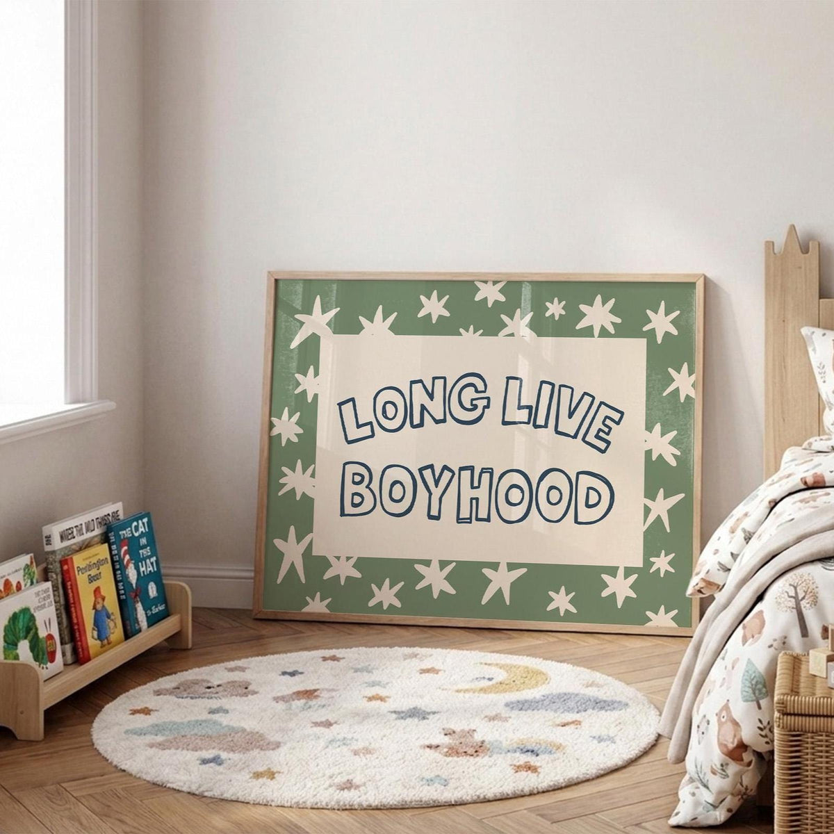 Long Live Boyhood Print, Boys Room Wall Art, Playroom Star Poster, Boy Nursery Decor (MR158) — poster 2
