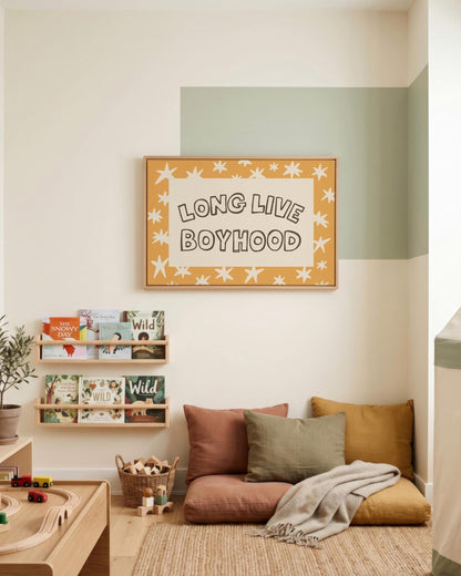 Long Live Boyhood Print, Boys Room Wall Art, Playroom Star Poster, Boy Nursery Decor (MR158) — poster 5