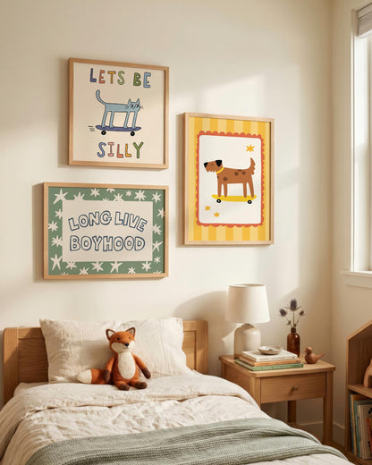 Long Live Boyhood Print, Boys Room Wall Art, Playroom Star Poster, Boy Nursery Decor (MR158) — poster 6