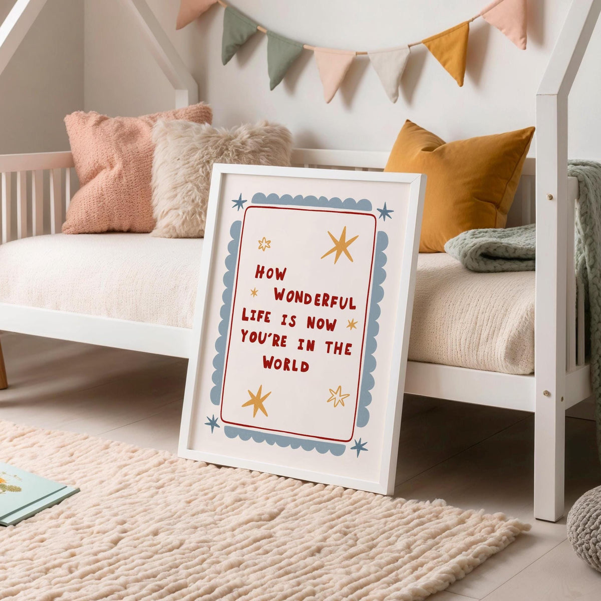 How Wonderful Life Is Now You're In The World, Hand-Drawn Nursery Wall Art (MR154) — poster 6