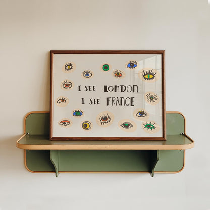 I See London Print, Quirky Eye Wall Art, Funny Bathroom Poster, Cheeky Eclectic Decor (MR160) — poster 6