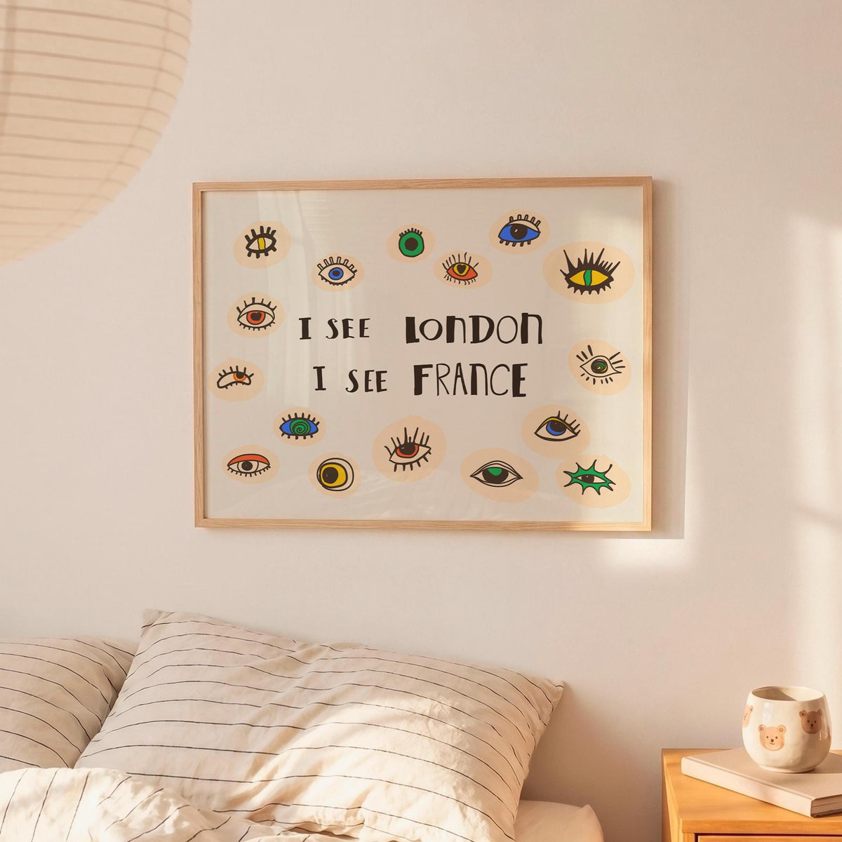 I See London Print, Quirky Eye Wall Art, Funny Bathroom Poster, Cheeky Eclectic Decor (MR160) — poster 4