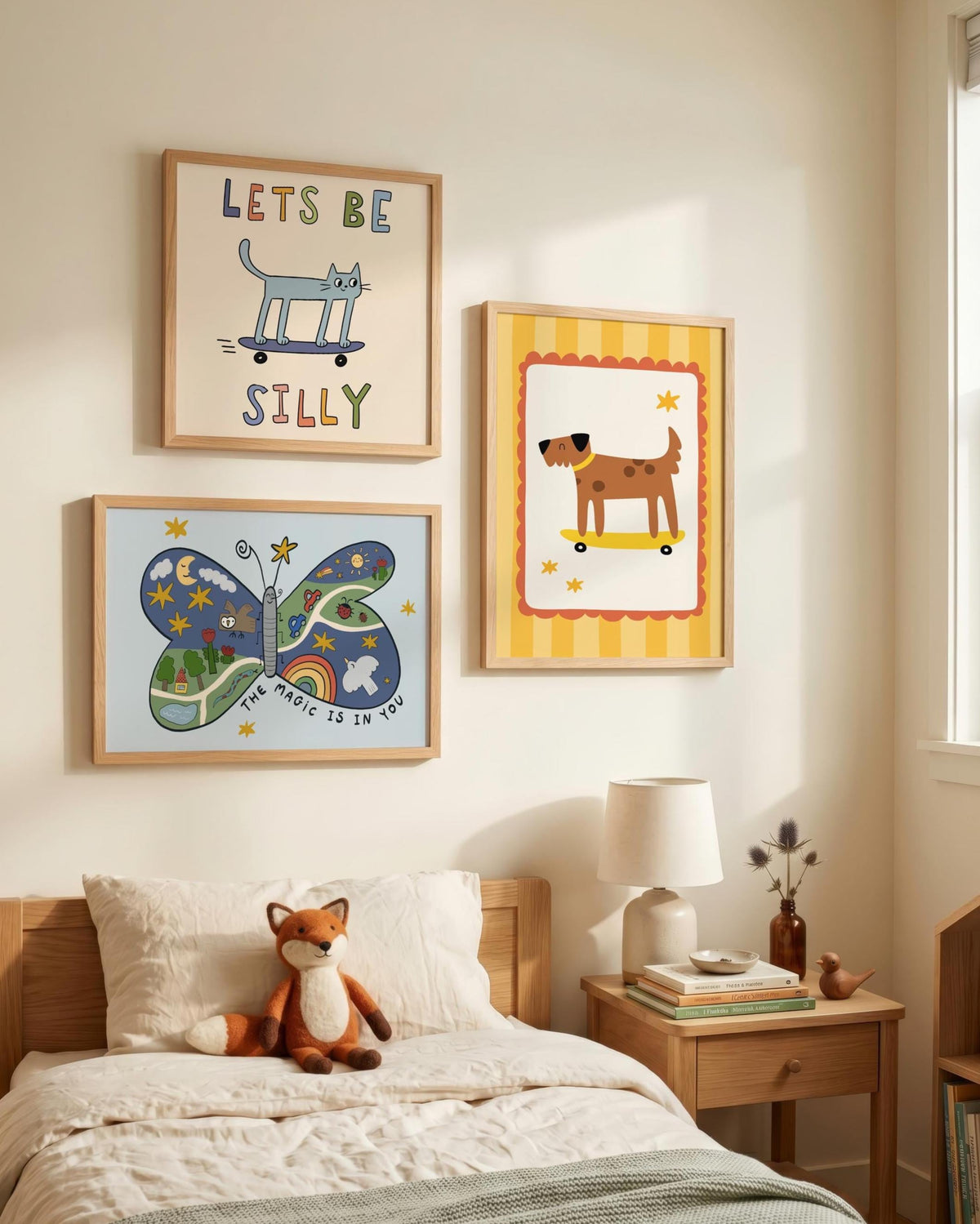 Butterfly Nursery Wall Art, Hand Drawn Playroom Decor, The Magic Is In You, Unframed (MR159) — poster 5